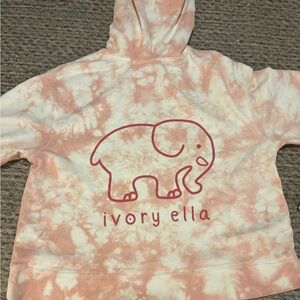 Ivory Ella Blush Tie-Dye Hoodie